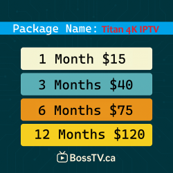 Titan IPTV – 4K Stalker IPTV Server with EPG & Catch-Up